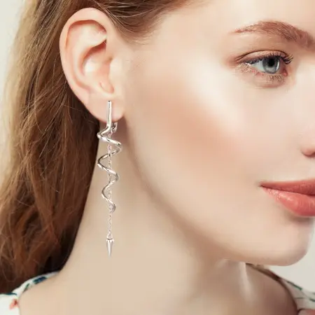 Серьги из серебра