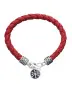 Кожаный браслет "Хризма" красный