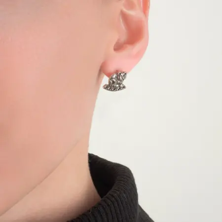 Серьги из серебра «Три-котаж»