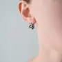 Женские серьги из серебра 925 Не вижу кот