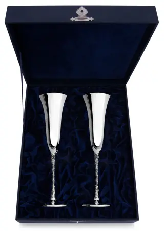 Набор серебряных фужеров «Виноградная лоза»