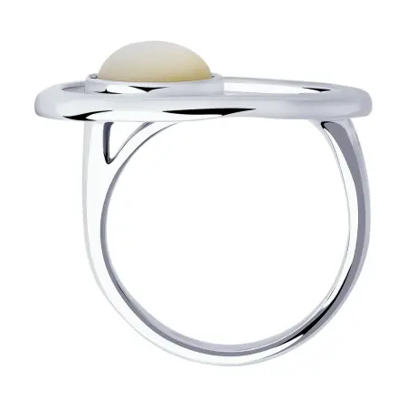 Серебряное кольцо с перламутром