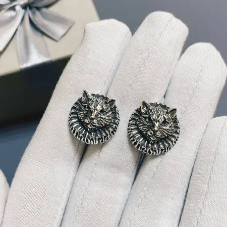 Серьги из серебра «Вельможа» кот