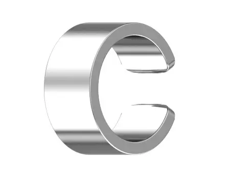 Серебряная моно серьга