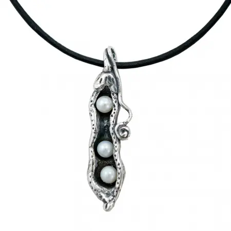 Серебряная подвеска «Горошек» с эмалью