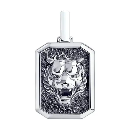 Подвеска «Тигр» из серебра