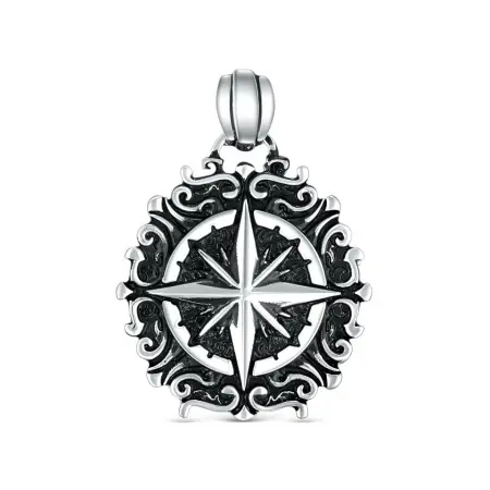 Серебряный кулон «Компас»