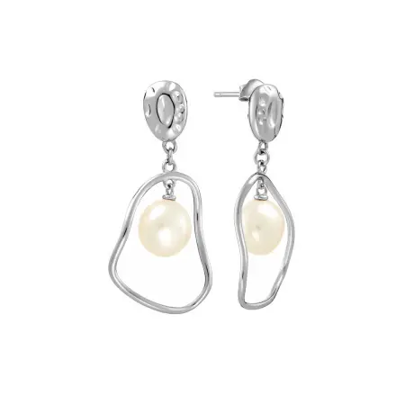 Серебряные серьги с жемчугом