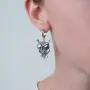 Серебряные серьги «Сплюшка сова»
