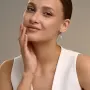 Серьги из серебра с горным хрусталем