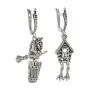 Серьги серебряные «Бабка-Ежка»