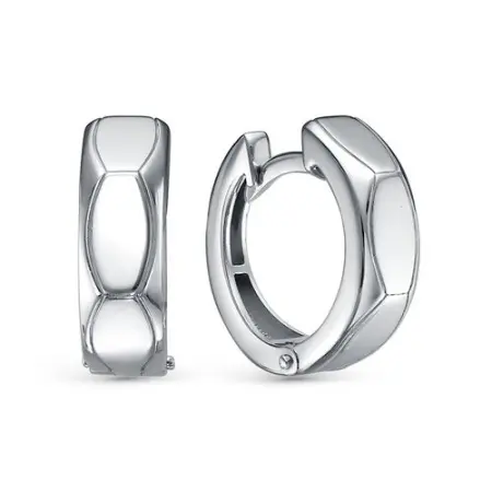 Серьги-хупы из серебра