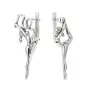 Серьги из серебра «Гимнастика»
