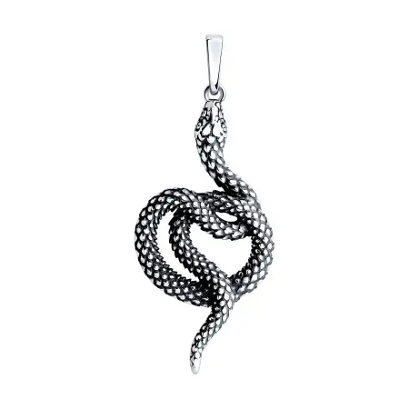 Серебряная подвеска «Змея»
