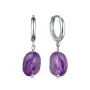 Серьги из серебра с аметистом