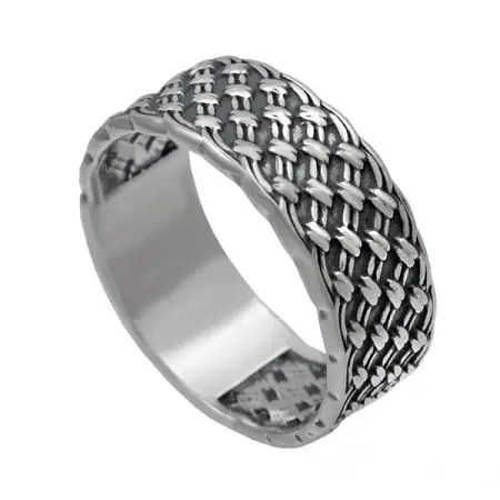 Серебряное кольцо «Плетенка»