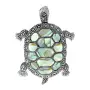 Серебряная брошь «Черепаха»