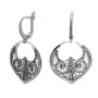 Серебряные серьги «Узоры»