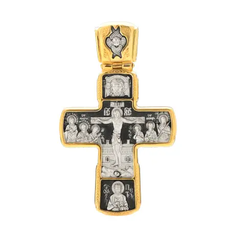 Крест из серебра с позолотой «Знамение»
