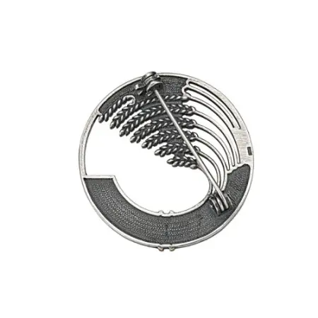 Серебряная брошь «Колосья пшеницы»