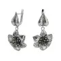 Серьги из серебра «Цветок»