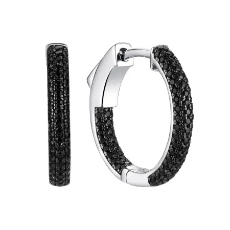 Серьги серебряные конго