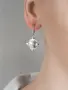 Серебряные серьги с горным хрусталем