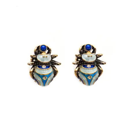 Серебряные серьги «Пауки»