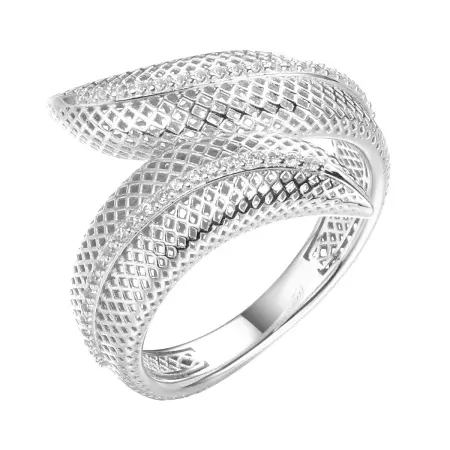 Серебряное кольцо с фианитами