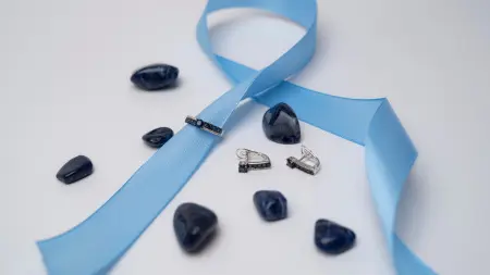 Кольцо из серебра с натуральным сапфиром
