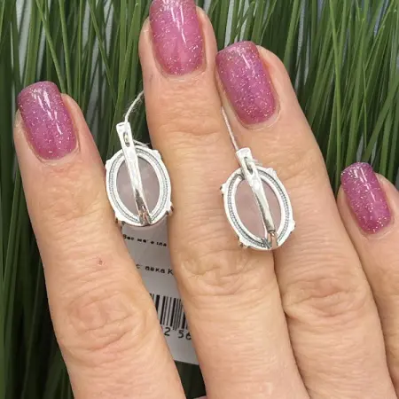 Серебряные серьги «Леденцы» с розовым кварцем