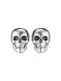 Серебряные серьги-пусеты «Черепа»