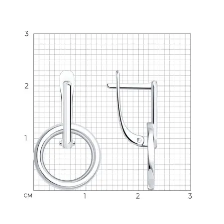 Серьги из серебра