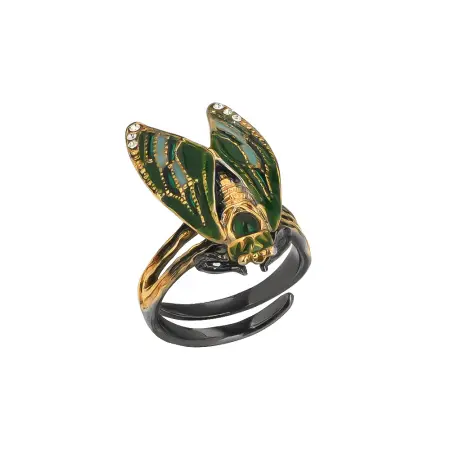 Серебряное кольцо «Цикада»