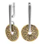 Серьги из серебра с позолотой