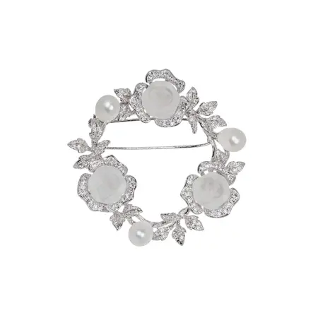 Брошь из серебра «Роза»