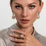 Серебряные серьги «Нежная Дрёма» с розовым кварцем
