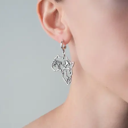 Серебряные серьги «Колыбель человечества»