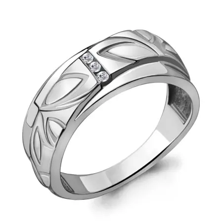 Серебряное кольцо с фианитом