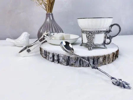 2 чашки чайные «Меценат» с ложками