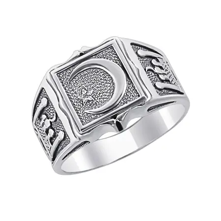 Серебряная печатка мусульманская