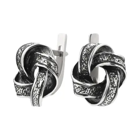 Серьги из серебра «Мебиус»