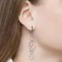 Серьги из серебра «Круги»