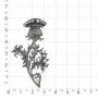 Брошь из серебра «Чертополох»