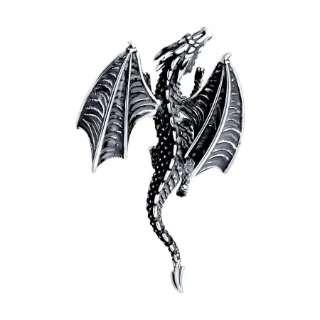 Серебряная подвеска «Дракон»