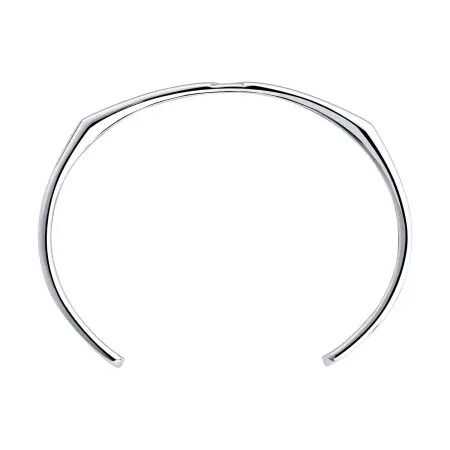 Серебряный жёсткий браслет