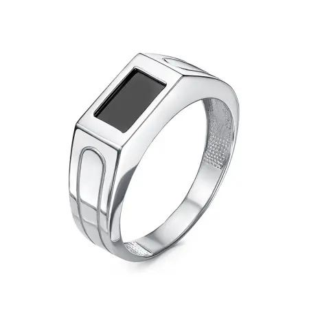 Серебряная печатка с кварцем