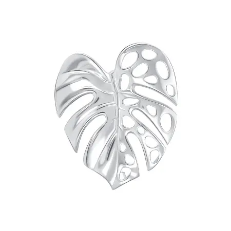 Брошь из серебра «Лист»