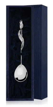 Серебряная чайная ложка «Тюльпан»