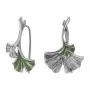 Серебряные серьги «Гинкго»